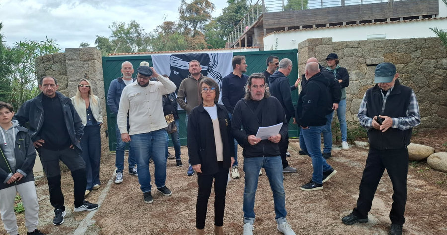 Action de Core in Fronte à Porticcio, pour dénoncer une