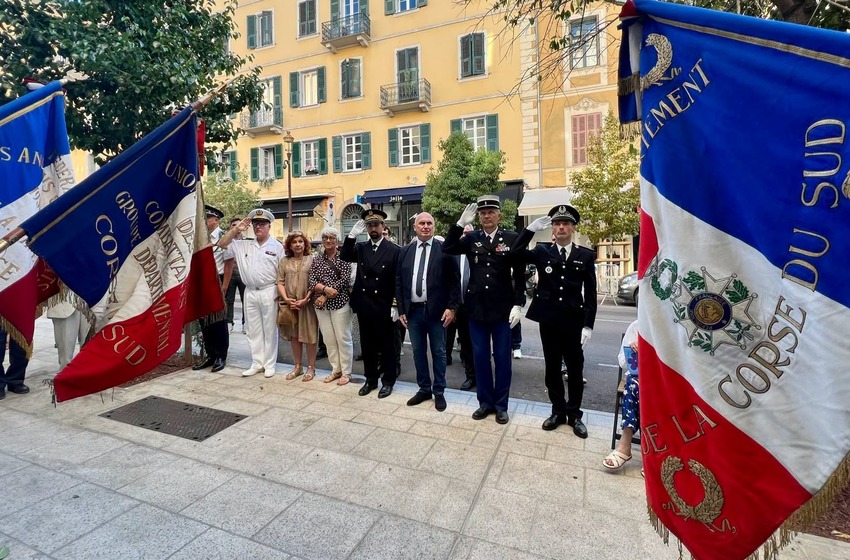 Hommage à Giusti et Mondoloni, tombés sous les balles des troupes d'occupation en 1943