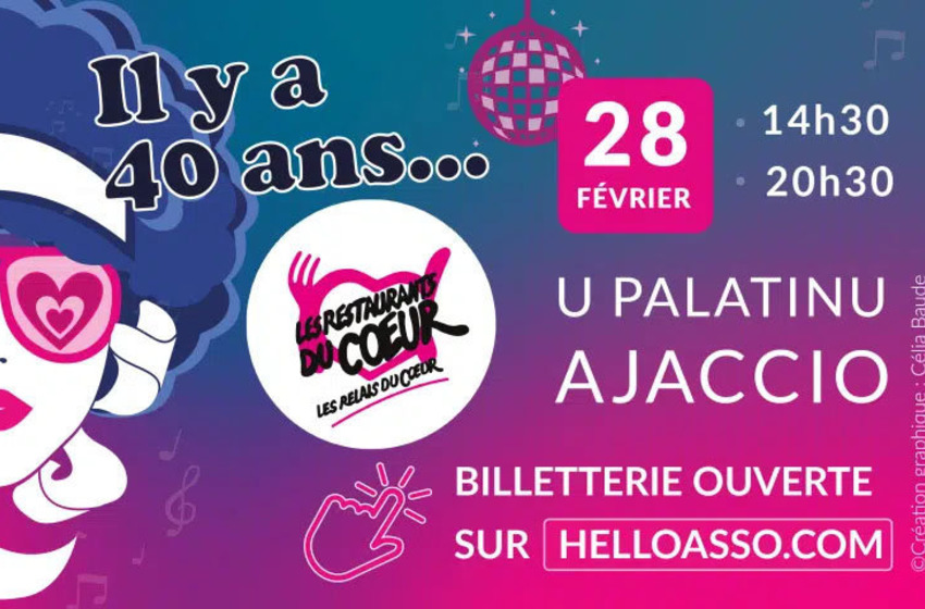 Les Concerts des Restos du Cœur Corsica, ce samedi au Palatinu d'Ajaccio