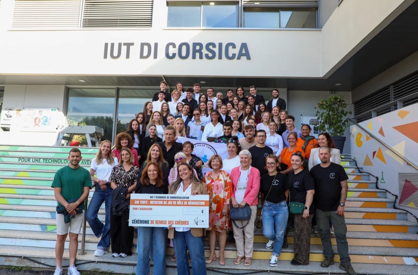 Les étudiants de l'IUT de Corse récoltent 26 608 € en faveur de diverses associations