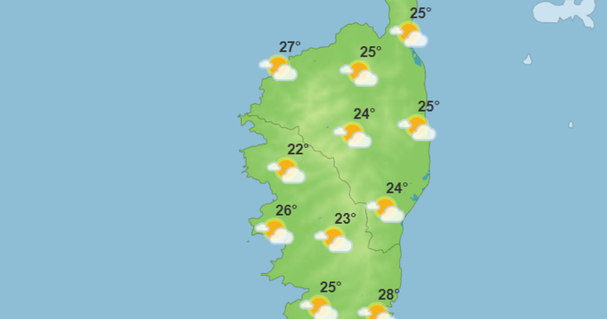 Météo pour ce jeudi 21 septembre 2023 en Corse