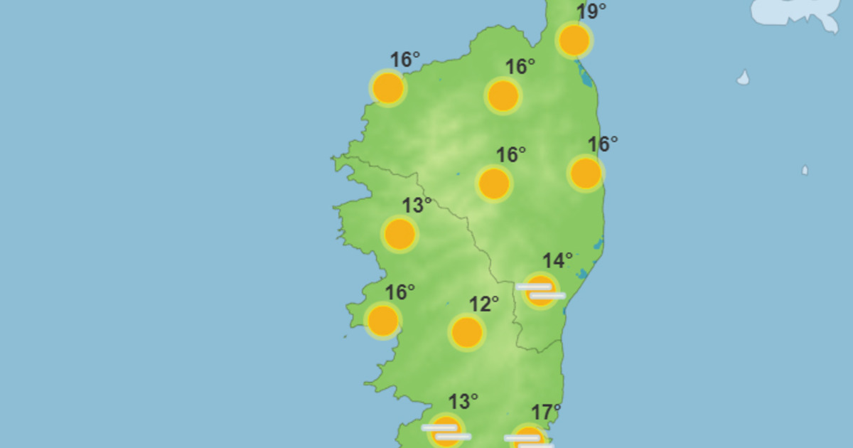 Météo pour ce jeudi 4 janvier 2024 en Corse