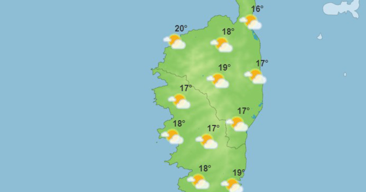 Météo pour ce lundi 13 mars 2023 en Corse