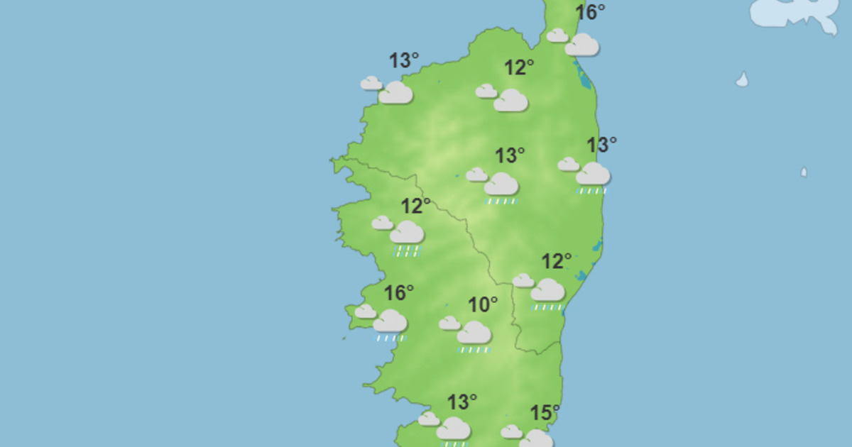 Météo pour ce lundi 26 février 2024 en Corse