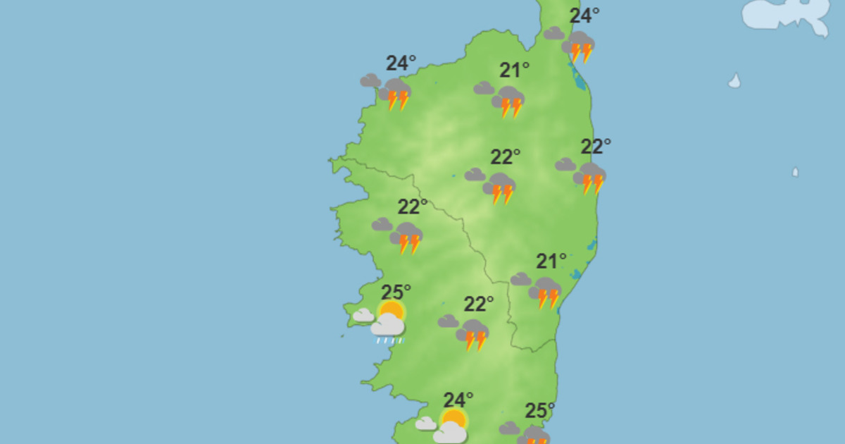Météo pour ce mardi 13 juin 2023 en Corse