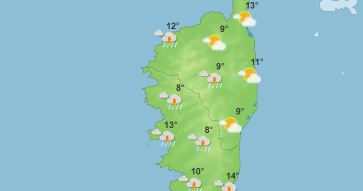 Météo pour ce mardi 17 janvier 2023 en Corse