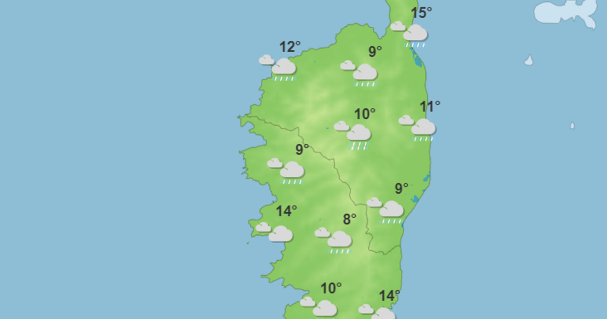 Météo pour ce mardi 27 février 2024 en Corse