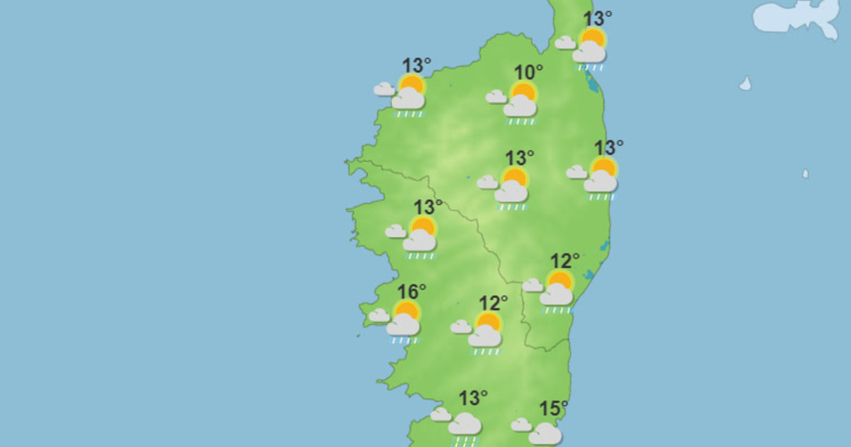 Météo pour ce mercredi 14 décembre 2022 en Corse humide et frais
