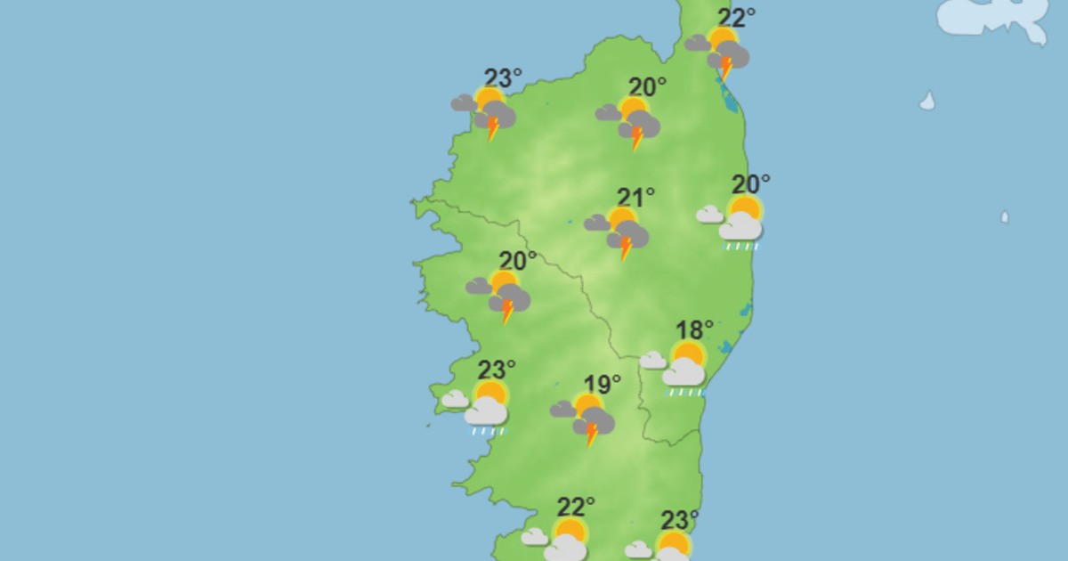 Météo pour ce mercredi 24 mai 2023 en Corse