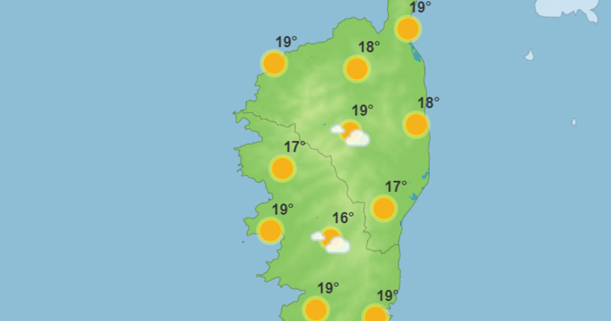 Météo pour ce mercredi 26 avril 2023 en Corse