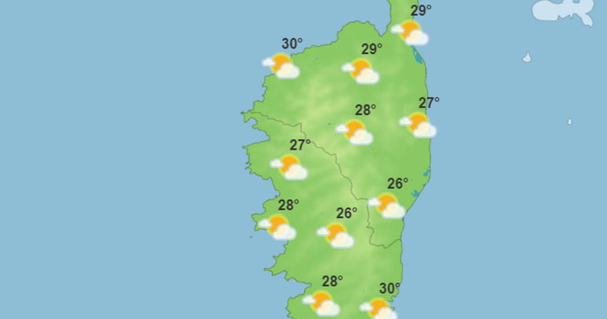 Météo pour ce mercredi 5 juillet 2023 en Corse