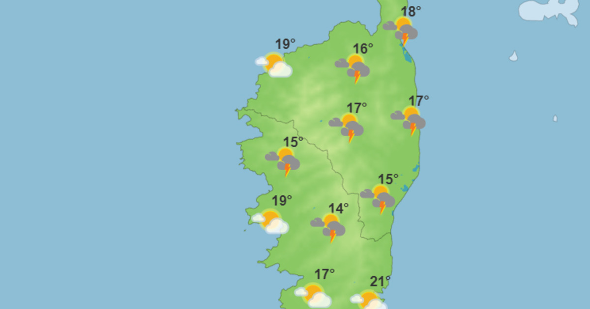 Météo pour ce vendredi 12 mai 2023 en Corse