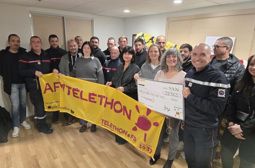 Téléthon : plus de 26 000 euros récoltés par les pompiers de Haute Corse